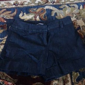 Dark blue Express denim shorts size 0